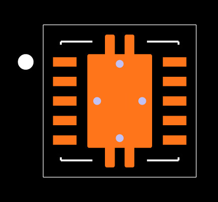 TPS54334DRCT Footprint