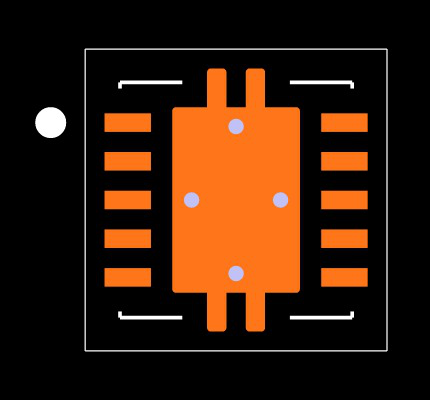 TPS54335-1ADRCT Footprint