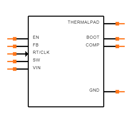 TPS54360BQDDAQ1 Symbol