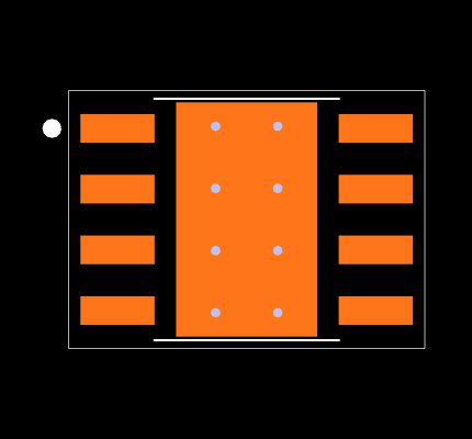 TPS54360BQDDARQ1 Footprint