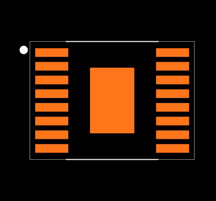 TPS54395PWPR Footprint