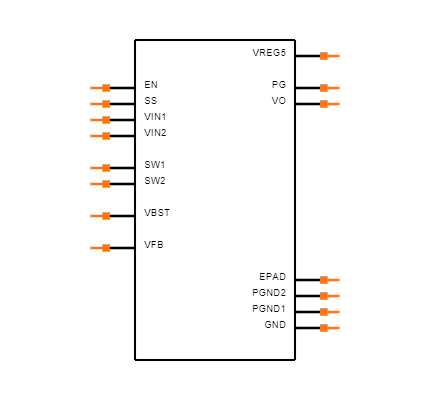 TPS54426PWP Symbol