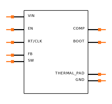 TPS54540DDA Symbol