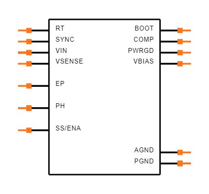 TPS54610PWP Symbol
