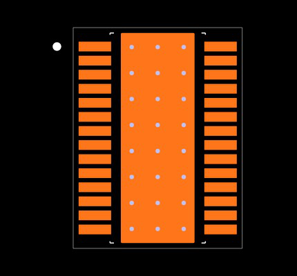 TPS54615MPWPREP Footprint