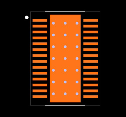 TPS54616PWPG4 Footprint