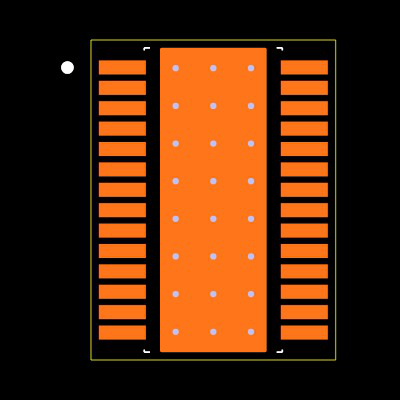 TPS54680MPWPREP Footprint