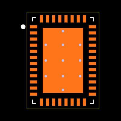 TPS546D24ARVFR Footprint