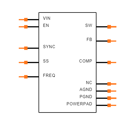 TPS55340RTET Symbol