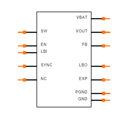 TPS61032PWP Symbol