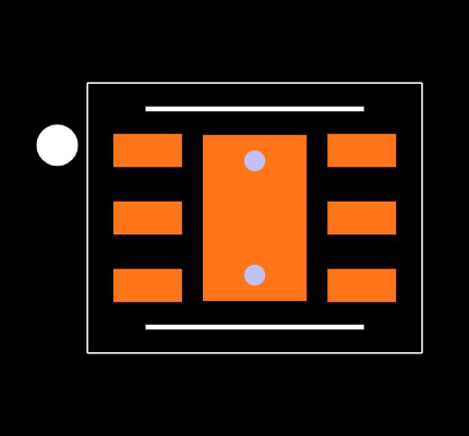 TPS61041DRVR Footprint
