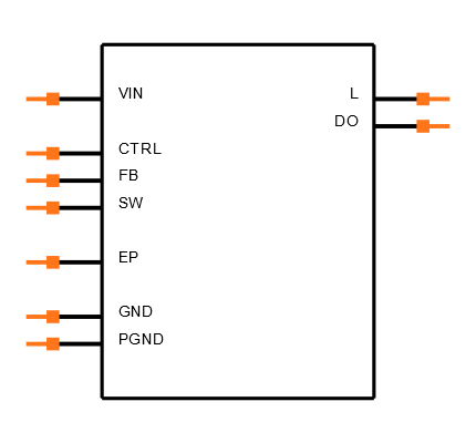 TPS61045ADRBT Symbol