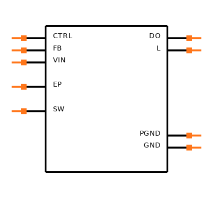 TPS61045DRBTG4 Symbol