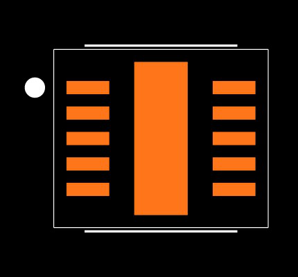 TPS61055DRCT Footprint