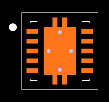 TPS61081DRCRG4 Footprint