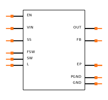 TPS61081DRCRG4 Symbol