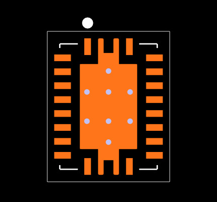 TPS61088QRHLTQ1 Footprint
