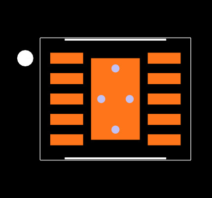 TPS63900DSKT Footprint