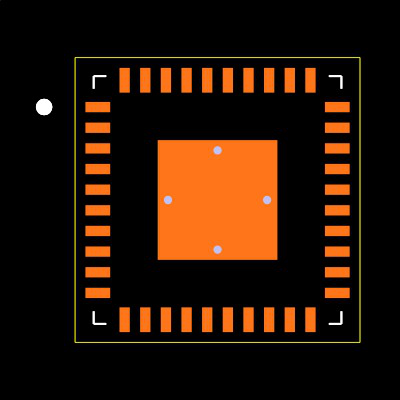 TPS65022RHAT Footprint