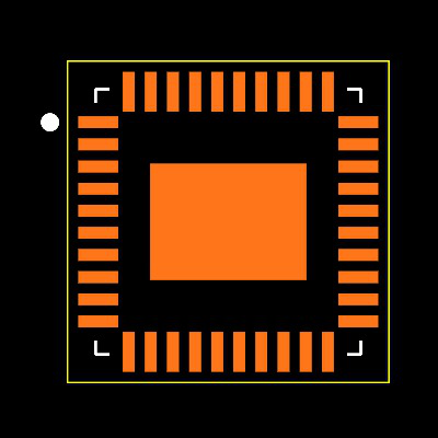 TPS65023QRHARQ1 Footprint