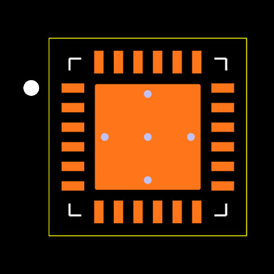 TPS65058RGER Footprint