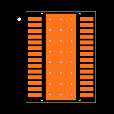 TPS65160APWPR Footprint