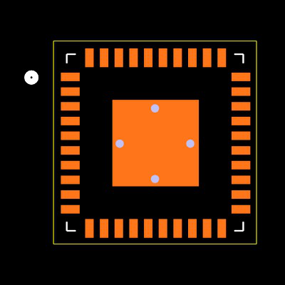 TPS65167ARHAR Footprint