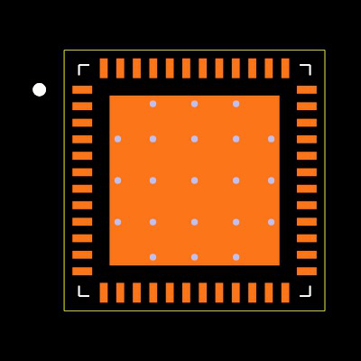 TPS65182RGZT Footprint
