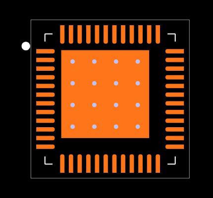 TPS65217DRSLT Footprint