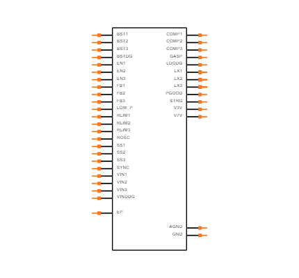 TPS65250RHAR Symbol