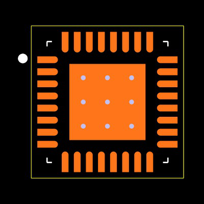 TPS65263QRHBTQ1 Footprint