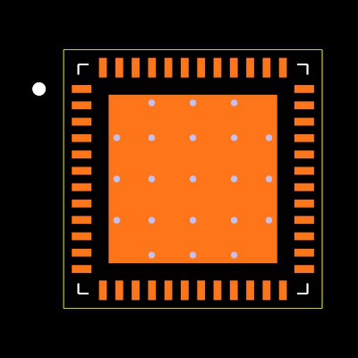 TPS659162RGZR Footprint
