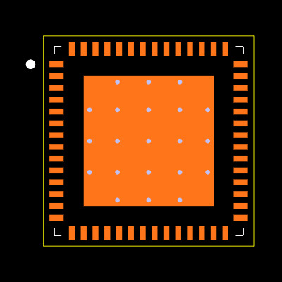 TPS6594120ARWERQ1 Footprint