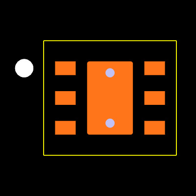 TPS70912DRVR Footprint