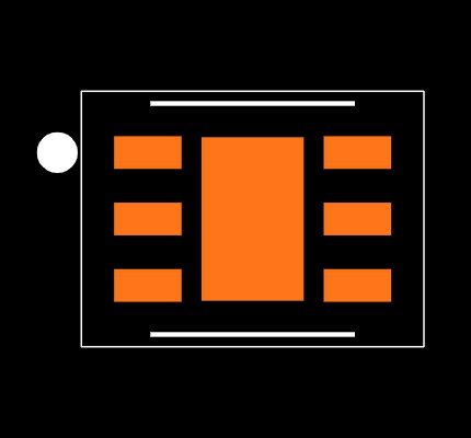 TPS70933DRVT Footprint
