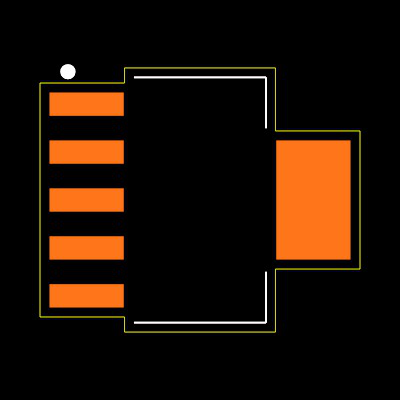 TPS72525DCQRG4 Footprint
