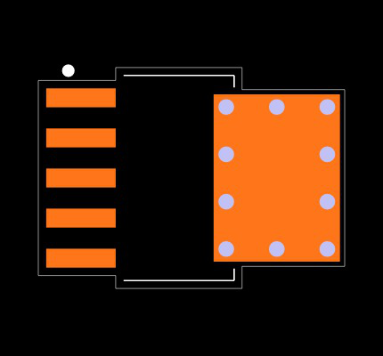 TPS73701DCQG4 Footprint