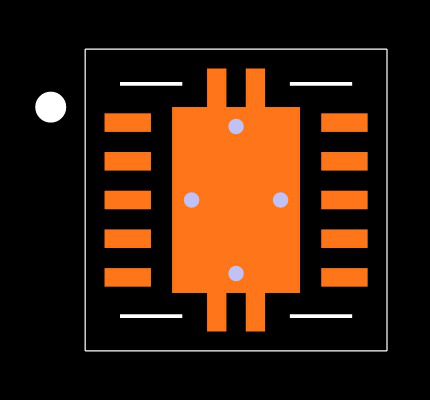 TPS74801DRCRG4 Footprint