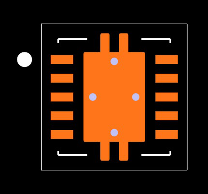 TPS74801TDRCRQ1 Footprint