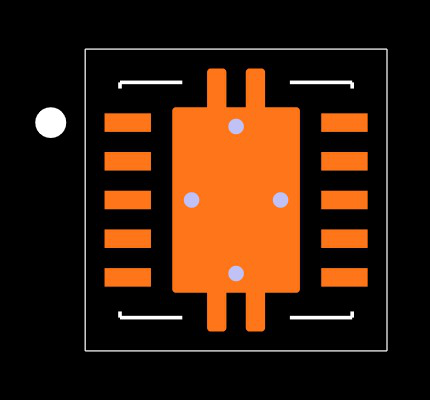 TPS74901DRCT Footprint
