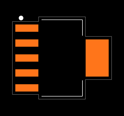 TPS79425DCQ Footprint