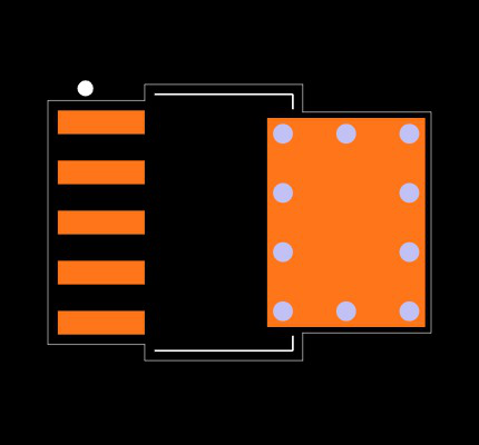 TPS79633DCQRG4 Footprint