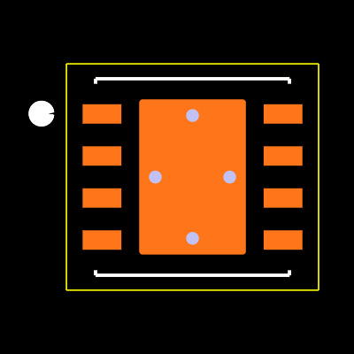 TPS7A8033DRBR Footprint