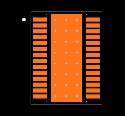 TPS7B6850QPWPRQ1 Footprint