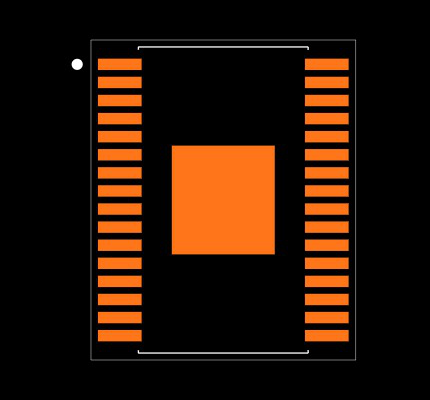 TPS7H3302MDAPTSEP Footprint