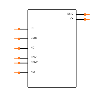 TS12A4514D Symbol