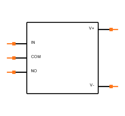 TS12A4517DBVR Symbol