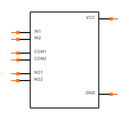 TS3A4741DCNR Symbol