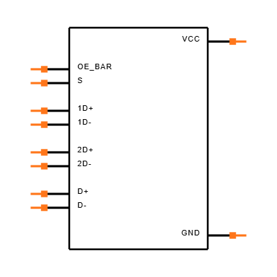 TS3USB221ERSER Symbol