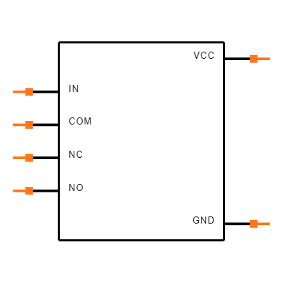 TS5A12301EYFPR Symbol